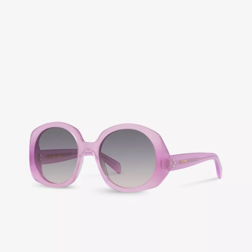 New Celine Round Frame Acetate Sunglasses